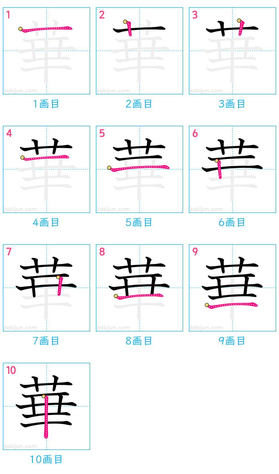 漢字「華」の書き順と画数の罠！草かんむりの次と10画12画の真相
