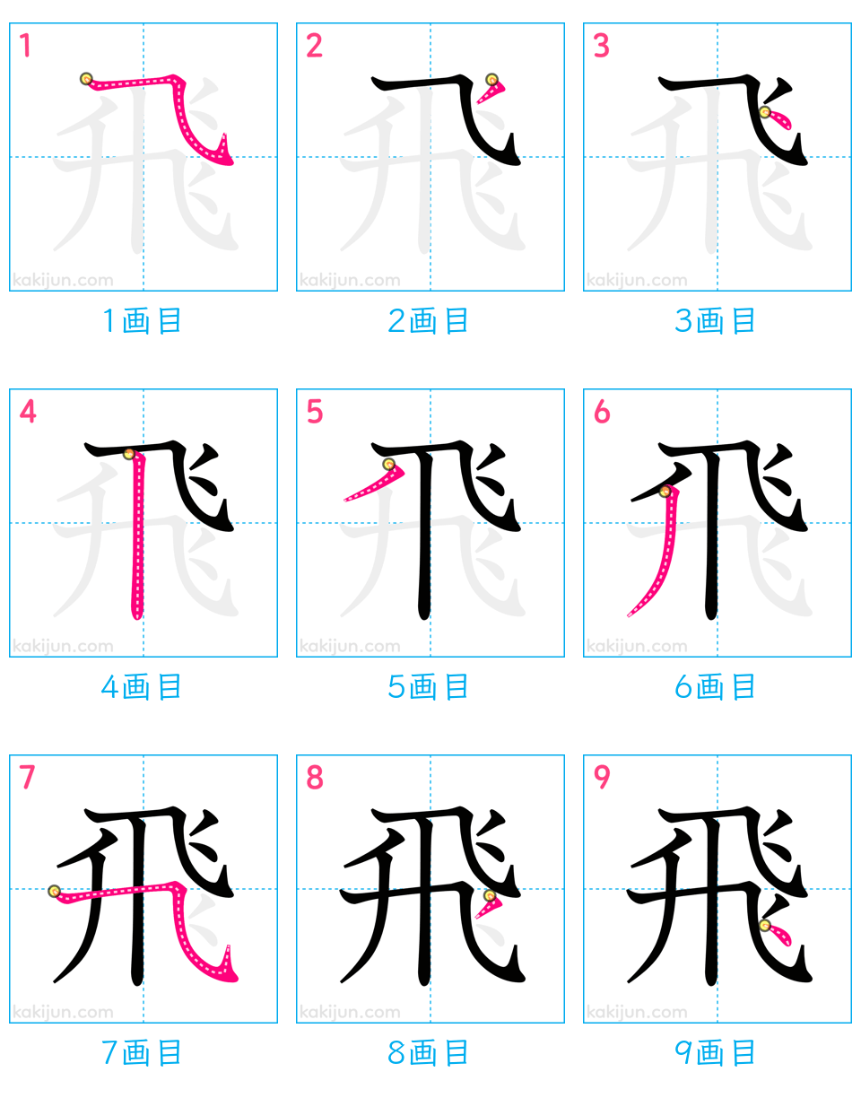飛ぶの書き順を完全図解！大人も9割間違える1画目と画数の罠