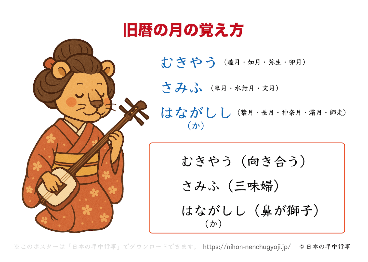 睦月・如月・弥生を一瞬で覚える方法！旧暦12ヶ月の語呂と由来全解説