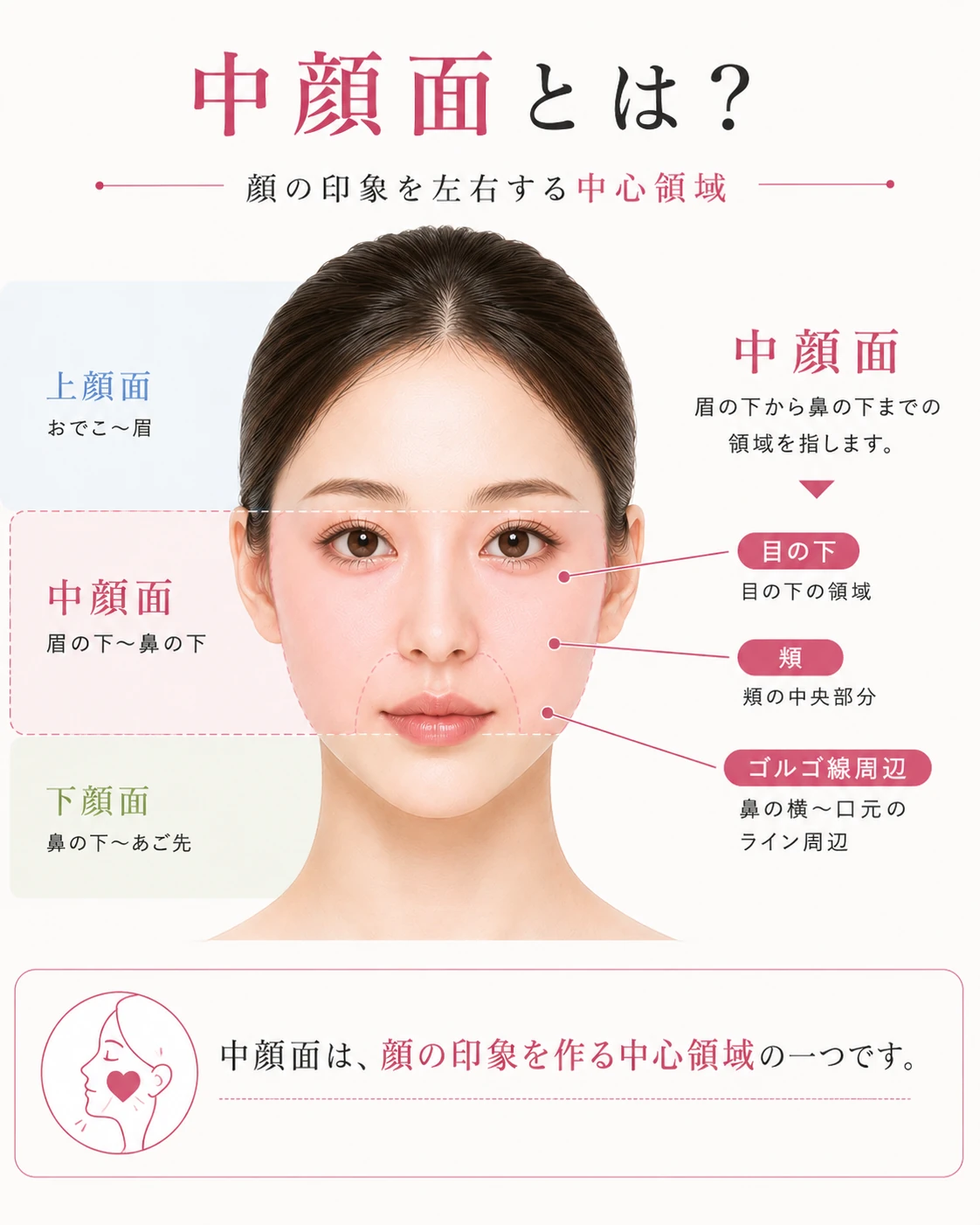 中顔面とはどこの部位？黄金比で垢抜ける劇的短縮メイクの真相