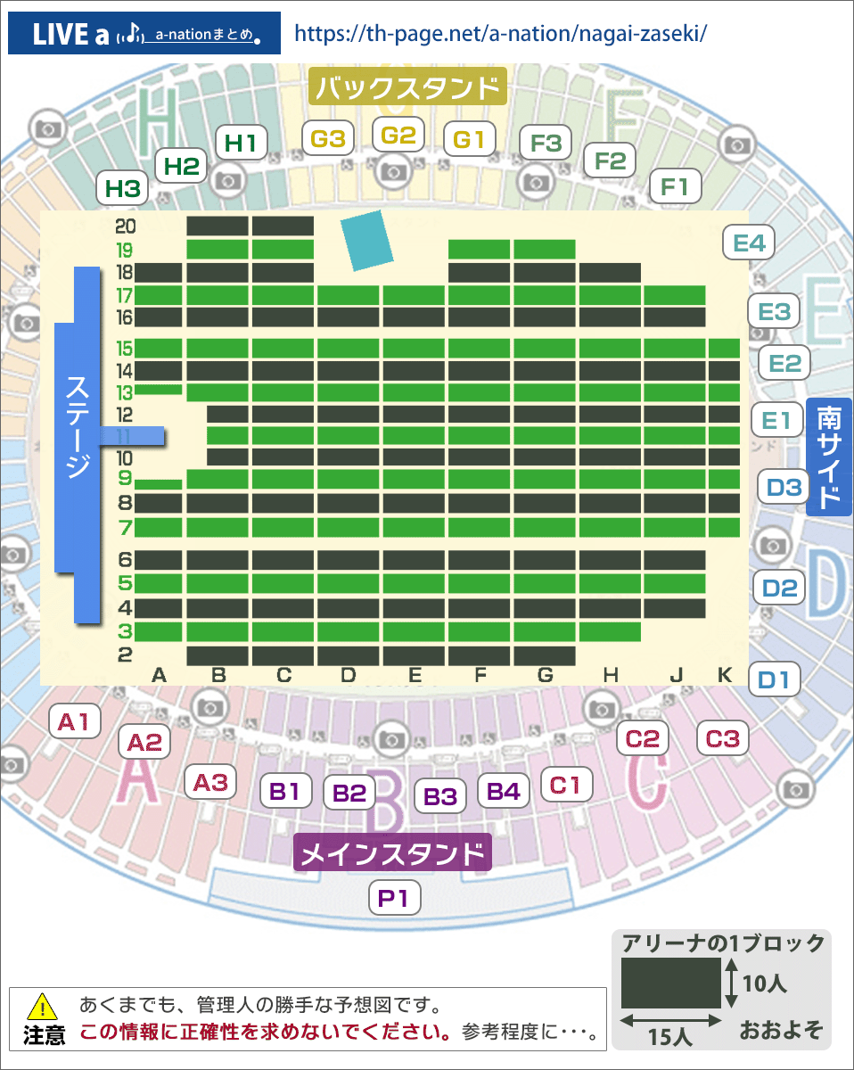 ヤンマースタジアム長居ライブ座席表！見え方と屋根の罠を徹底検証