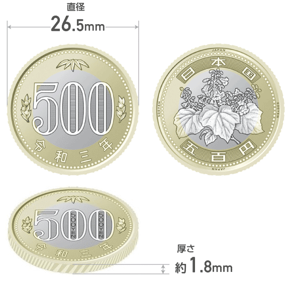 500円玉の直径は26.5Mm！新旧の違いや重さ・自販機の謎を徹底解剖