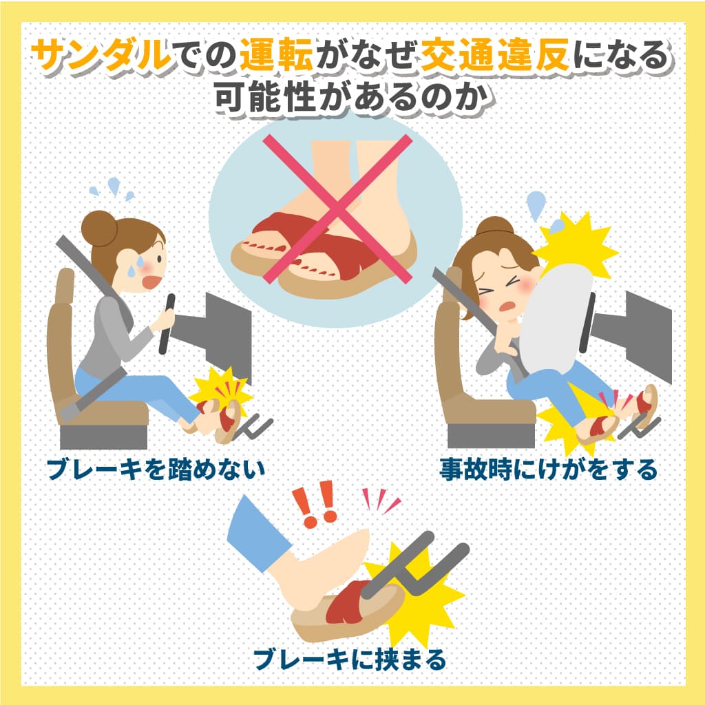 サンダル運転は違法？警察の摘発基準とクロックスの境界線を徹底解説