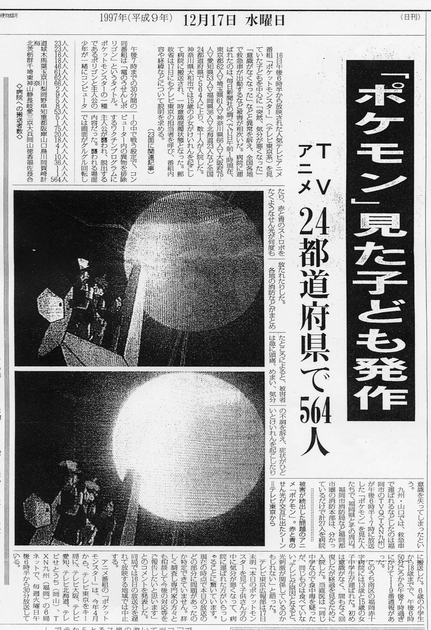ポリゴンショックで死亡者は出た？噂の真相と被害の全貌を徹底検証