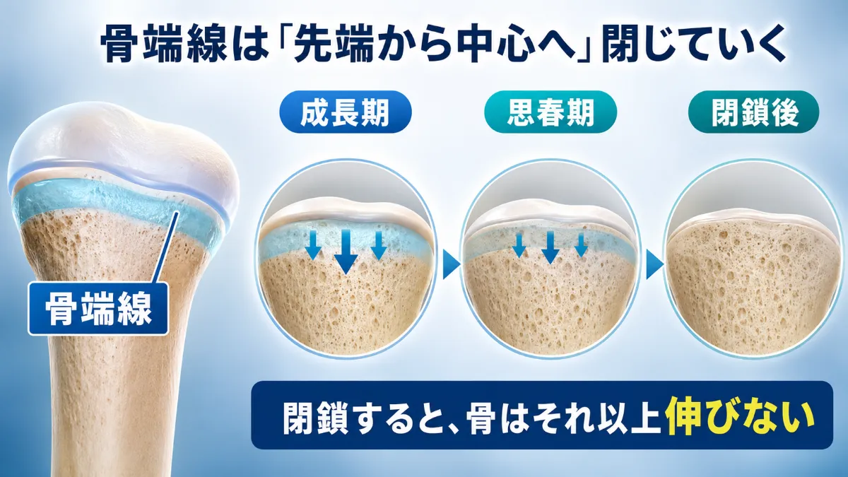 骨端線が閉じると身長は本当に止まる？手遅れを防ぐ前兆と確認法を徹底解説