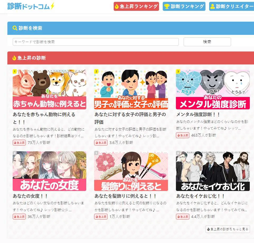 診断ドットコムの評判と危険性を徹底検証！当たる心理テストの真相