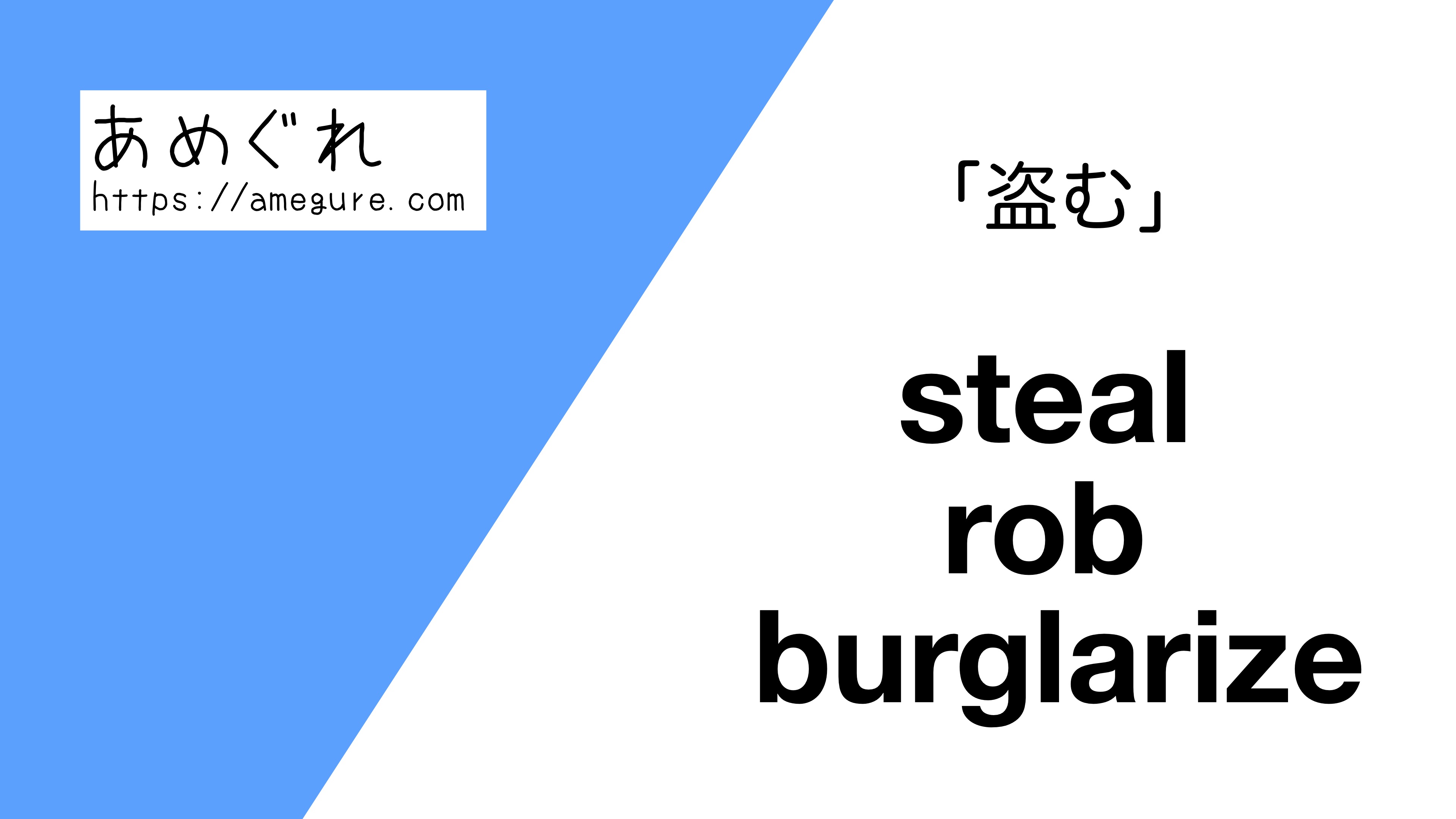 「盗む」の英語完全攻略！StealとRobの違いやスラングまで徹底解説